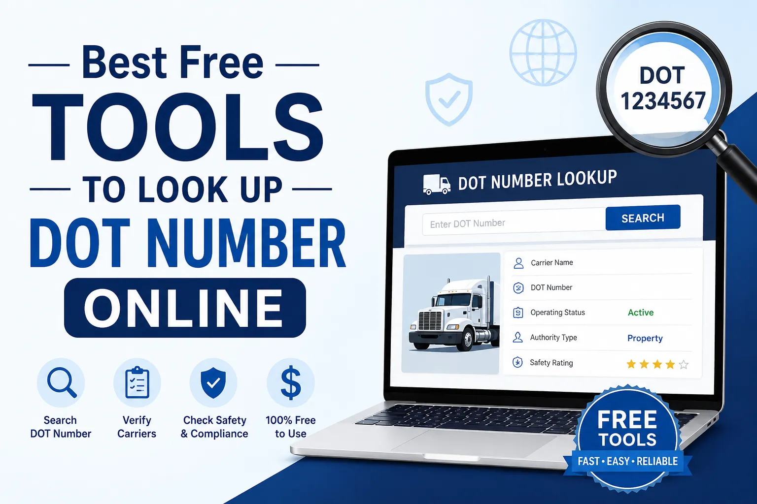 Best Free USDOT Number Lookup Tools Online