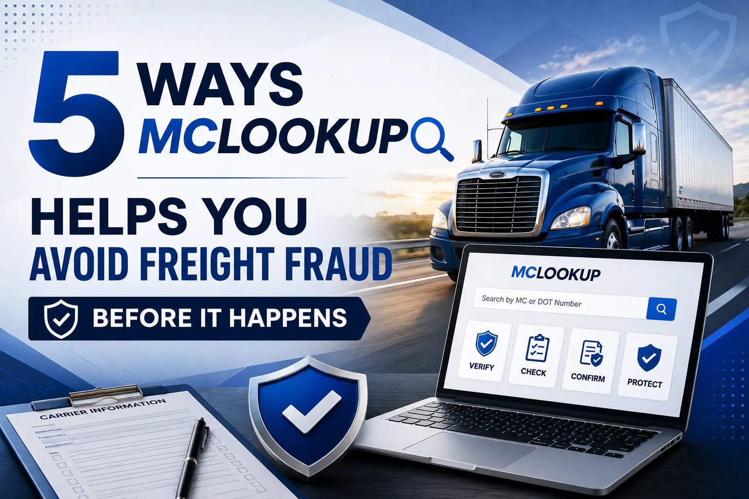 5 Ways MCLookup Helps You Avoid Freight Fraud Before It Happens