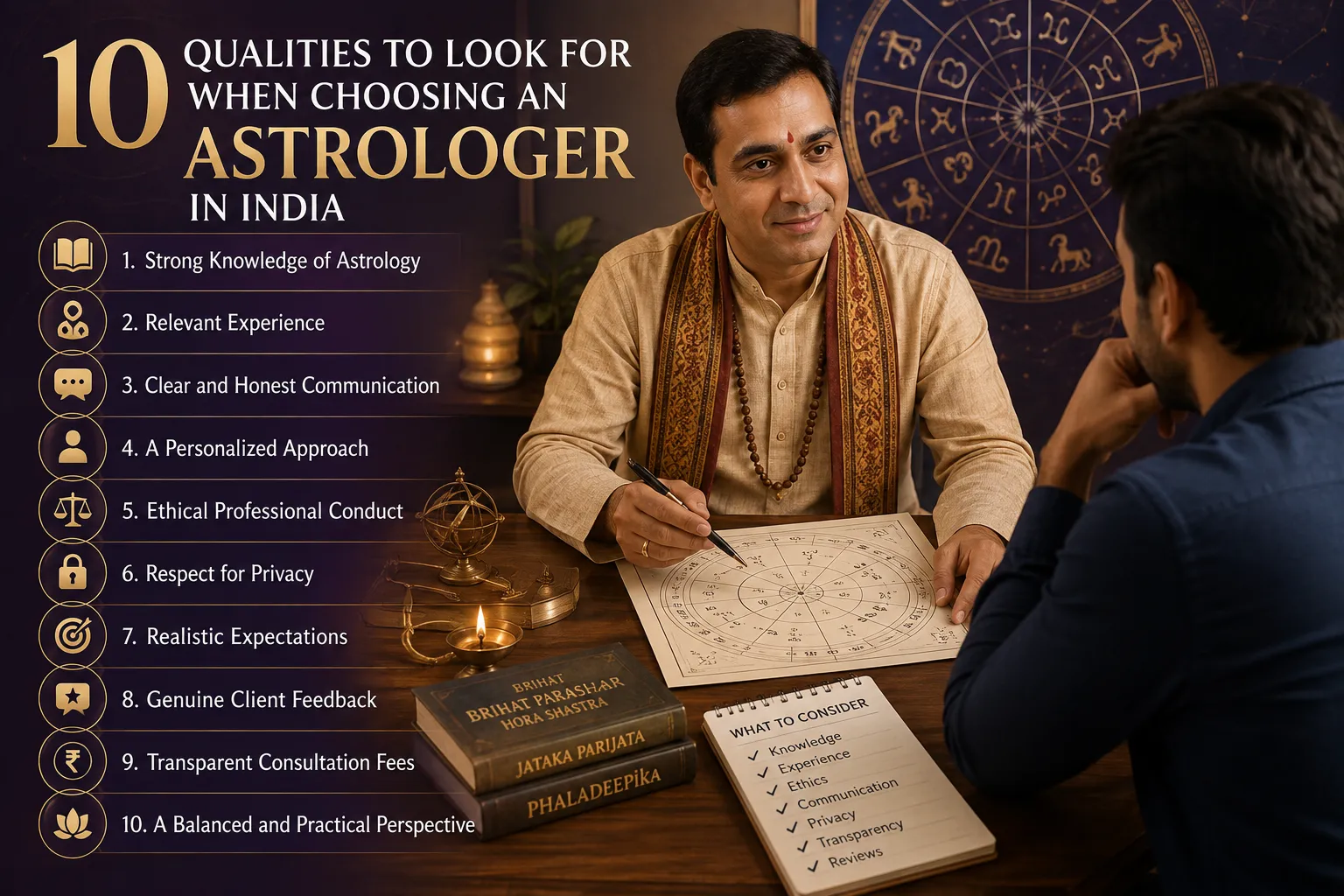 10 Qualities to Look for When Choosing an Astrologer in India