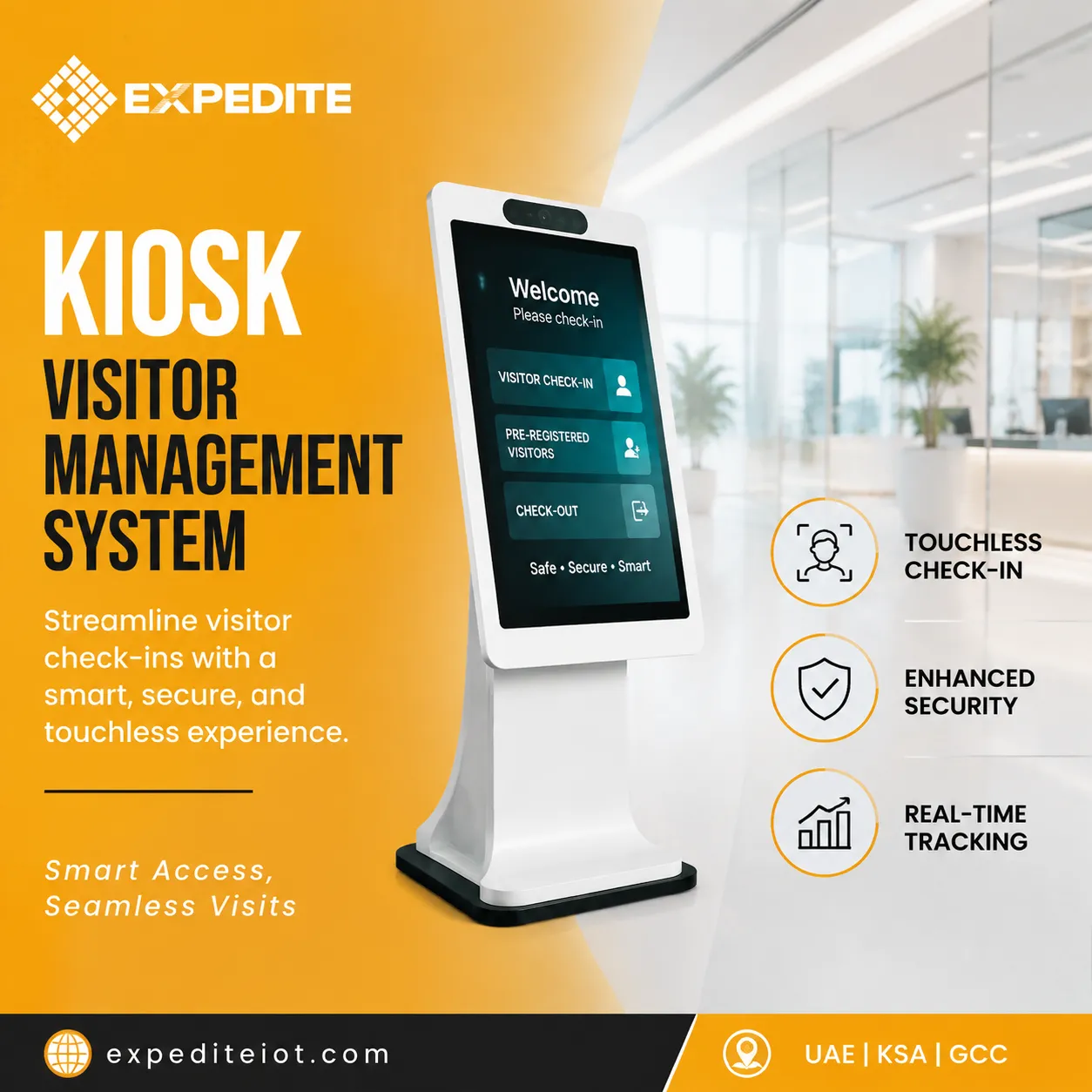 Enhance Workplace Security with a Smart Kiosk Visitor Management System in Saudi Arabia