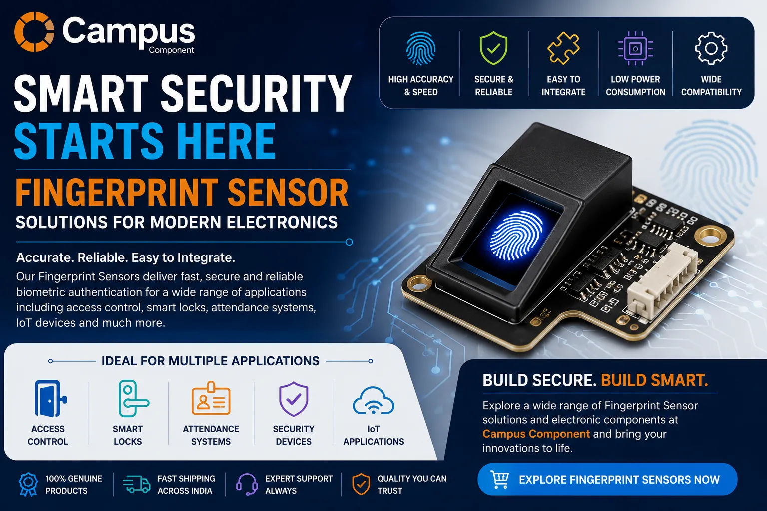 Top Fingerprint Sensor Options for Modern Electronics | Campus Component