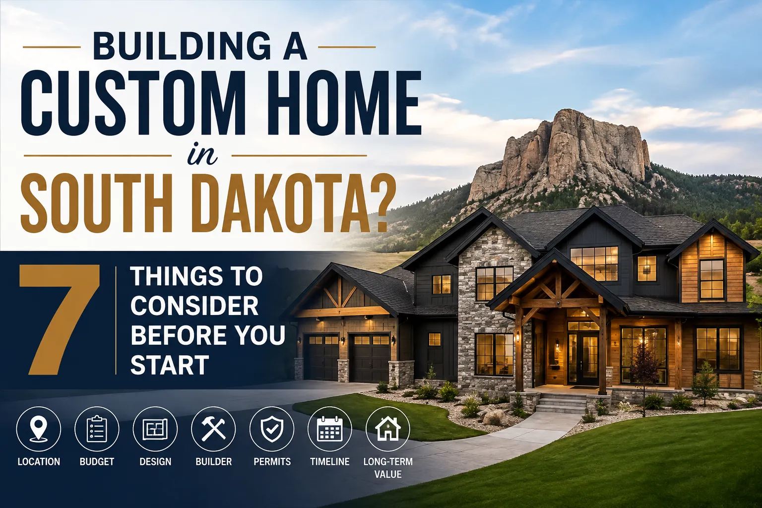 Building a Custom Home in South Dakota? 7 Things to Consider Before You Start