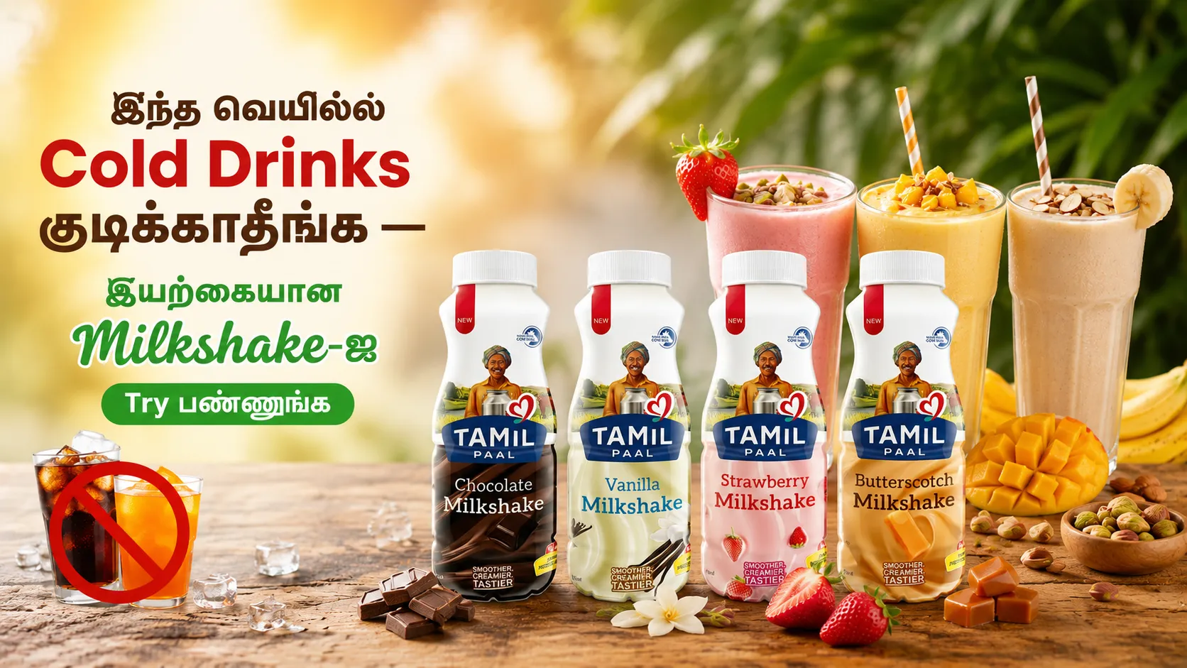 இந்த வெயில்ல Cold Drinks குடிக்காதீங்க — இயற்கையான Milkshake-ஐ Try பண்ணுங்க
