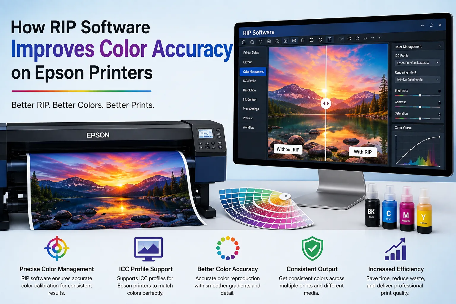 How RIP Software Improves Color Accuracy on Epson Printers