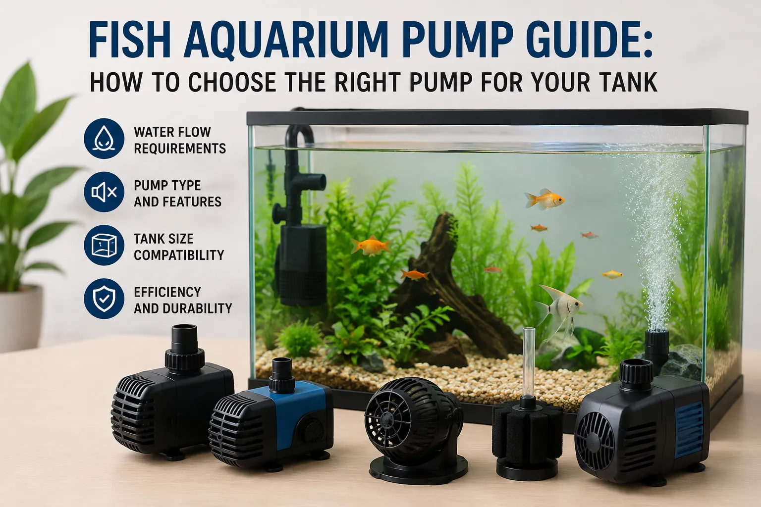 Fish Aquarium Pump Guide: How to Choose the Right Pump for Your Tank