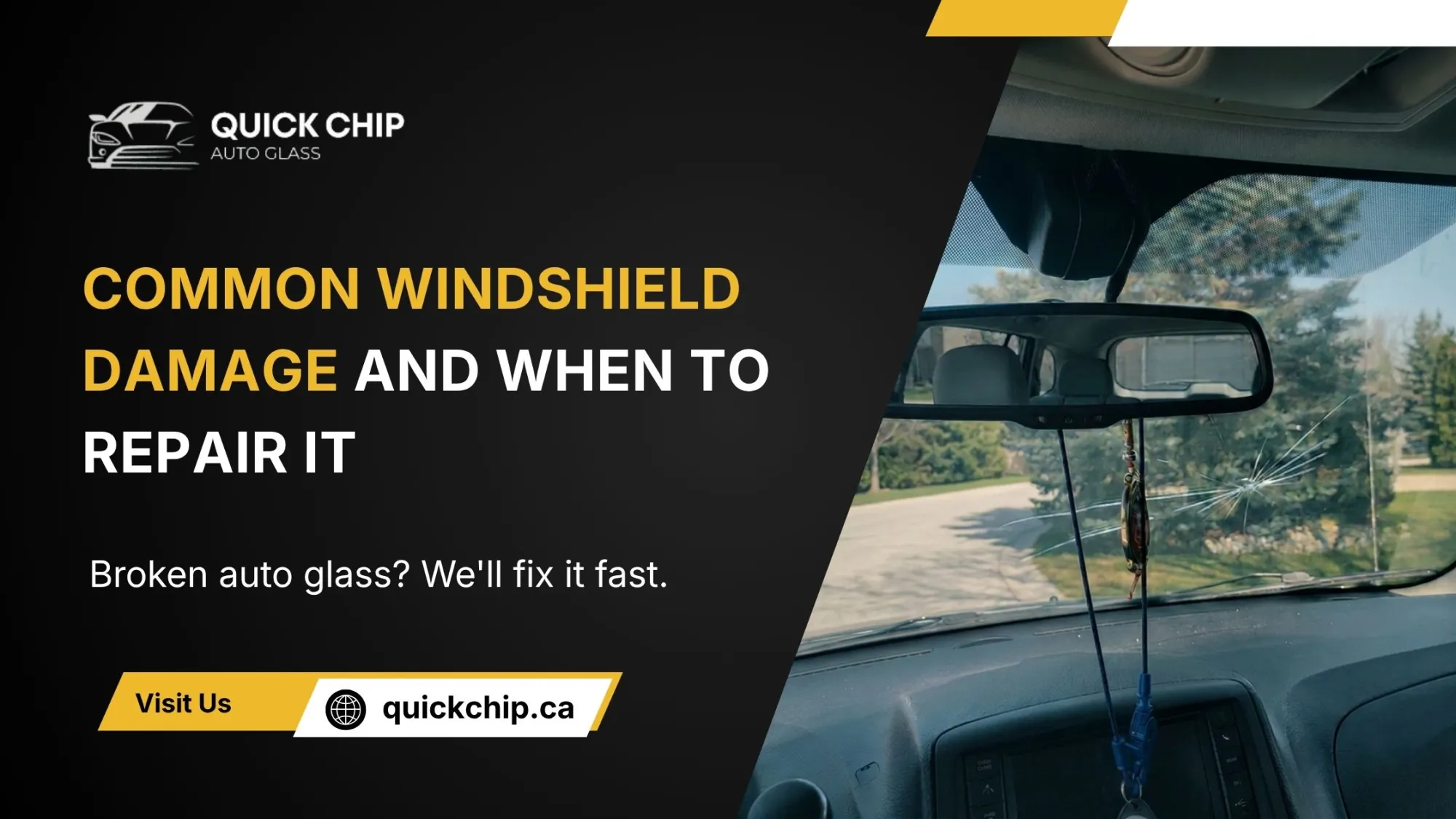 Common Windshield Damage and When to Repair It