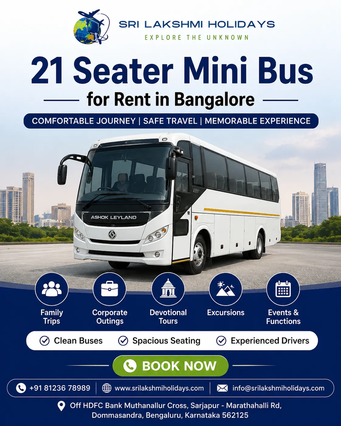 How to Choose the Right Bus Rental in Bangalore for Group Travel