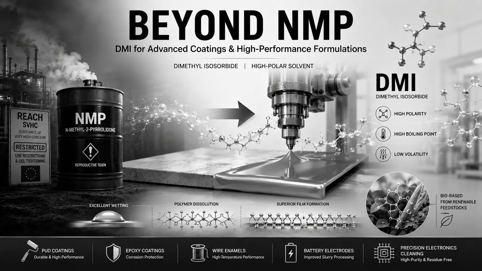 DMI: The High-Polar Solvent Replacing NMP in Advanced Coatings