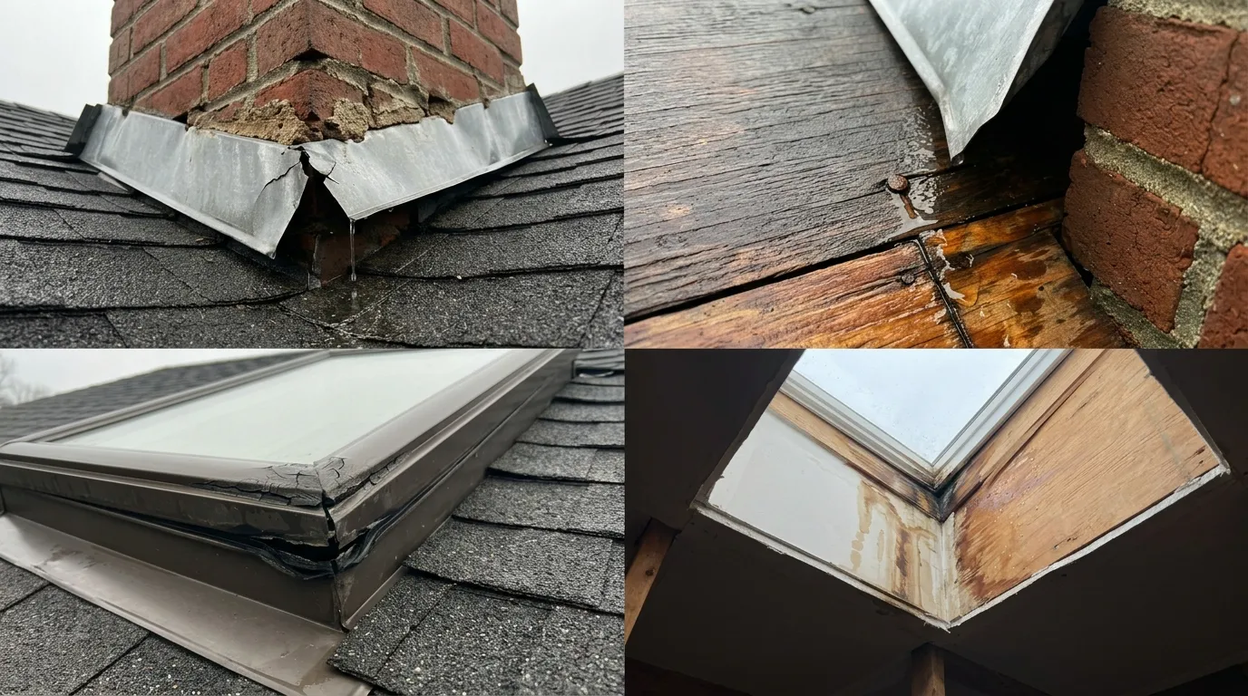 What Causes Roof Leaks Around Chimneys and Skylights?