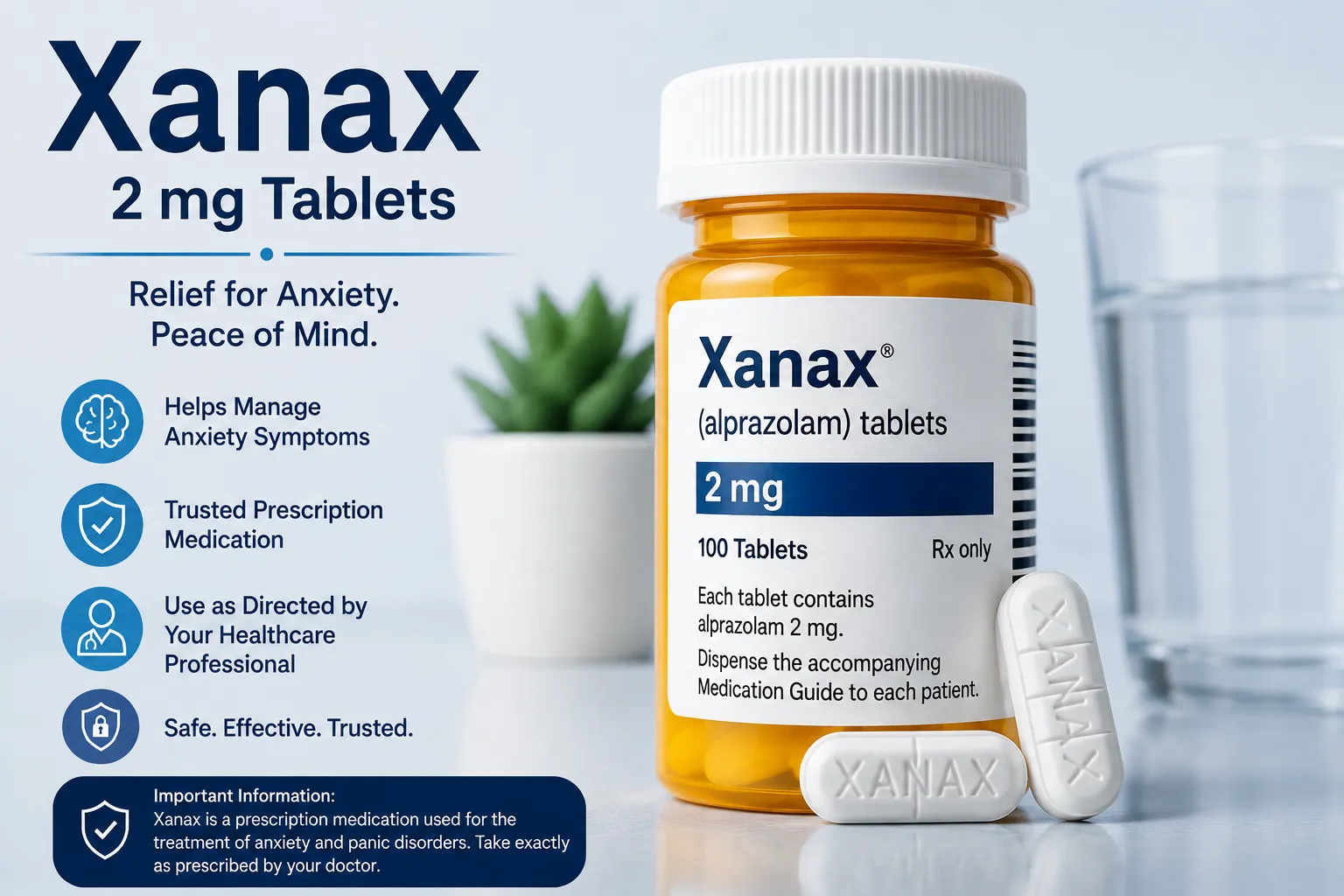 Xanax 2 mg Tablets: What Patients Should Know Before Treatment