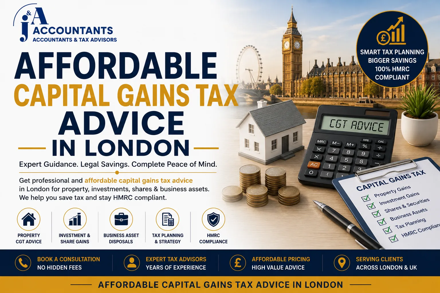 Affordable Capital Gains Tax Advice in London: Complete Guide for Individuals and Property Investors