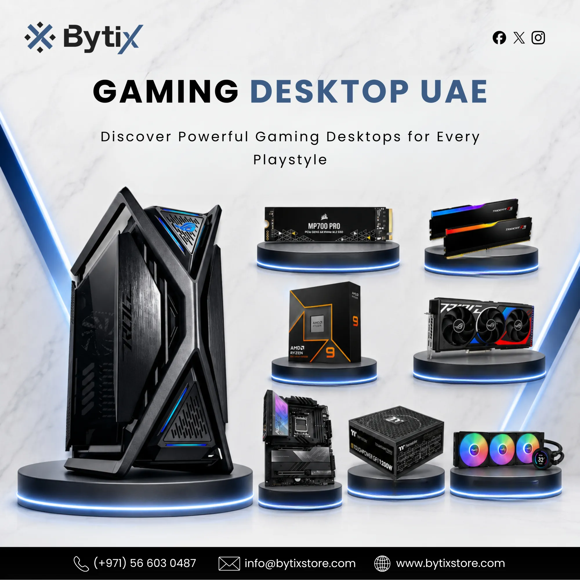 Buy Gaming Desktop UAE for High-Performance Gaming & Powerful PC Experience | Bytix Store