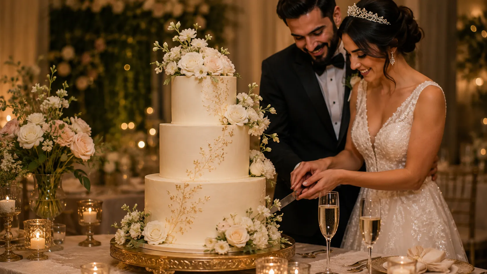Wedding cakes that added extra sweetness