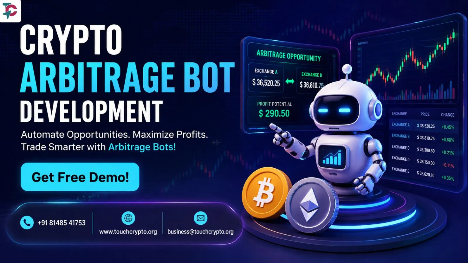 Key Features to Consider in Crypto Arbitrage Bot Development