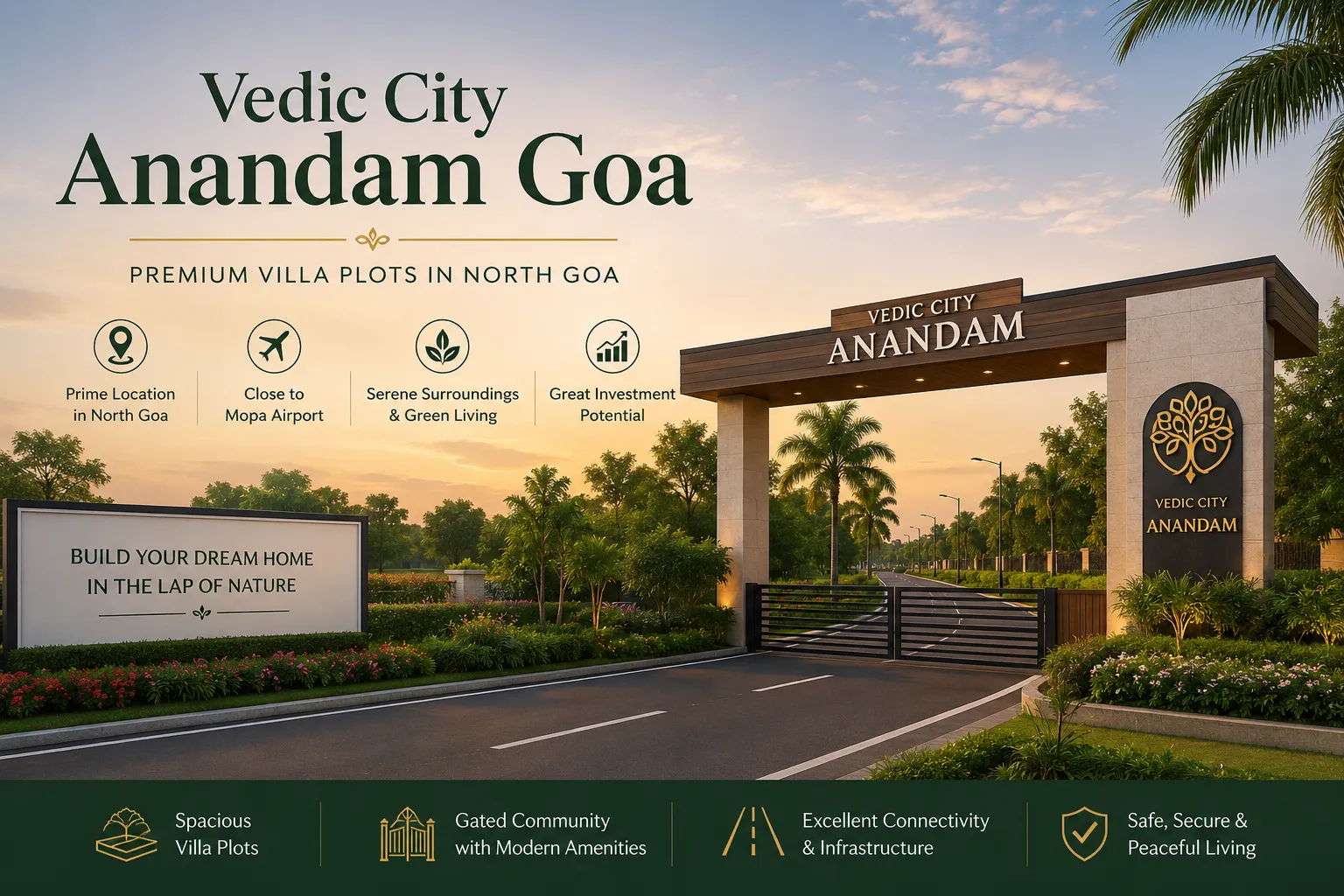 Vedic City Anandam Goa: A Guide to Villa Plot Living in North Goa