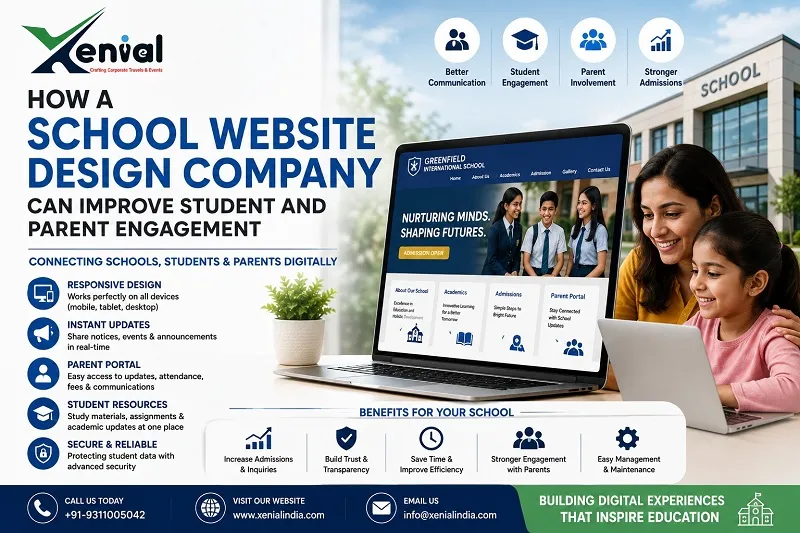 How a School Website Design Company in Delhi Can Improve Student and Parent Engagement