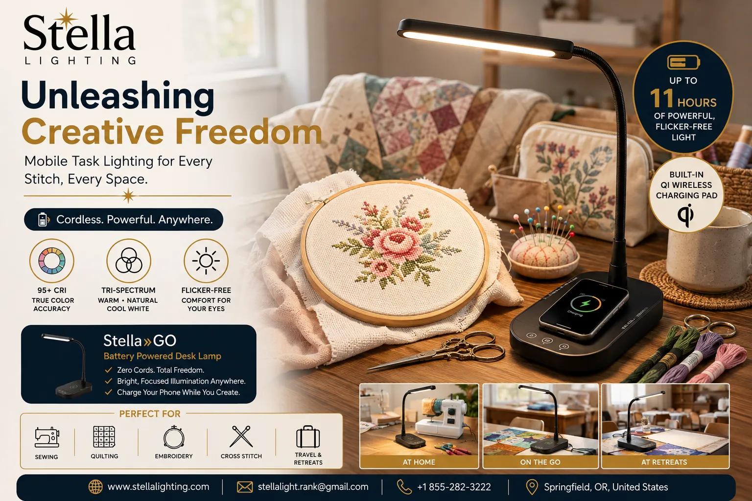 Unleashing Creative Freedom: Why Mobile Task Lighting is Transforming the Textile Arts
