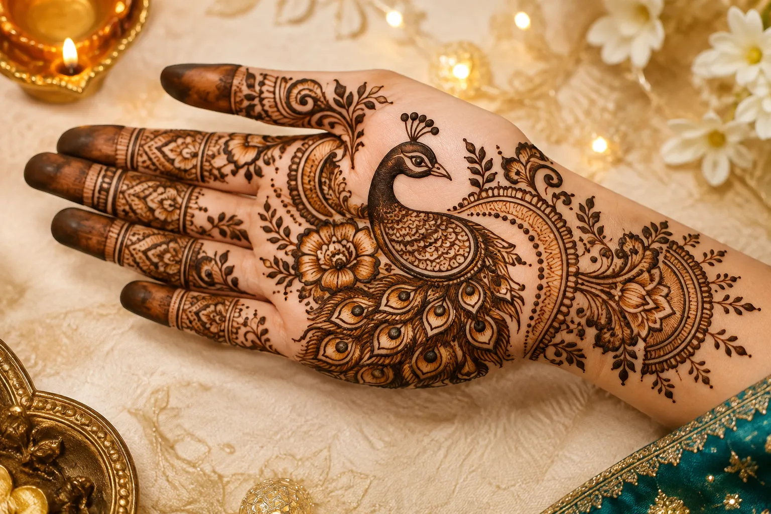 Mesmerizing Peacock Mehndi Designs for Festive Celebrations