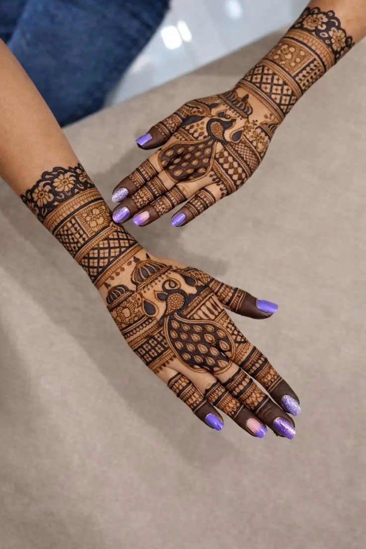 Mesmerizing Peacock Mehndi Designs for Festive Celebrations