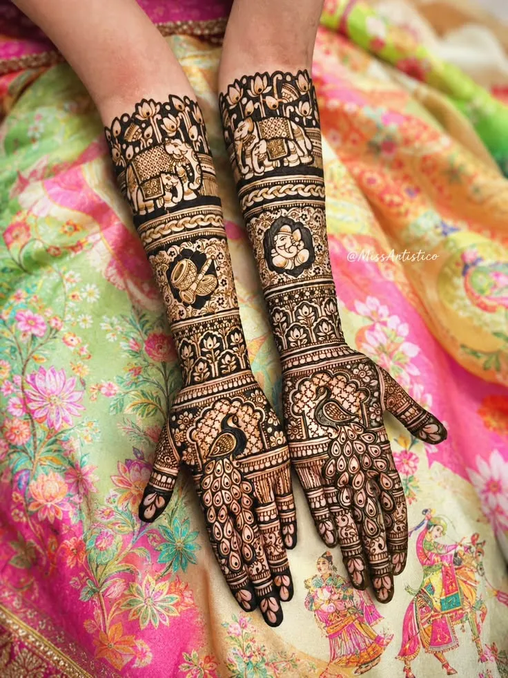 Mesmerizing Peacock Mehndi Designs for Festive Celebrations