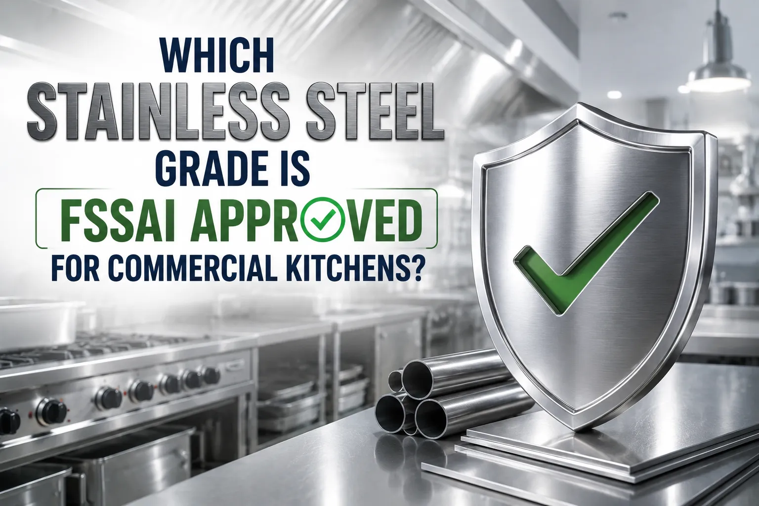 Which Stainless Steel Grade Is FSSAI Approved for Commercial Kitchens?