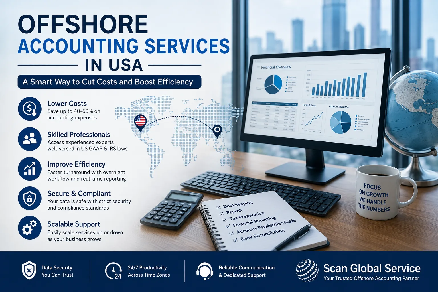 Offshore Accounting Services in USA: A Smart Way to Cut Costs and Boost Efficiency