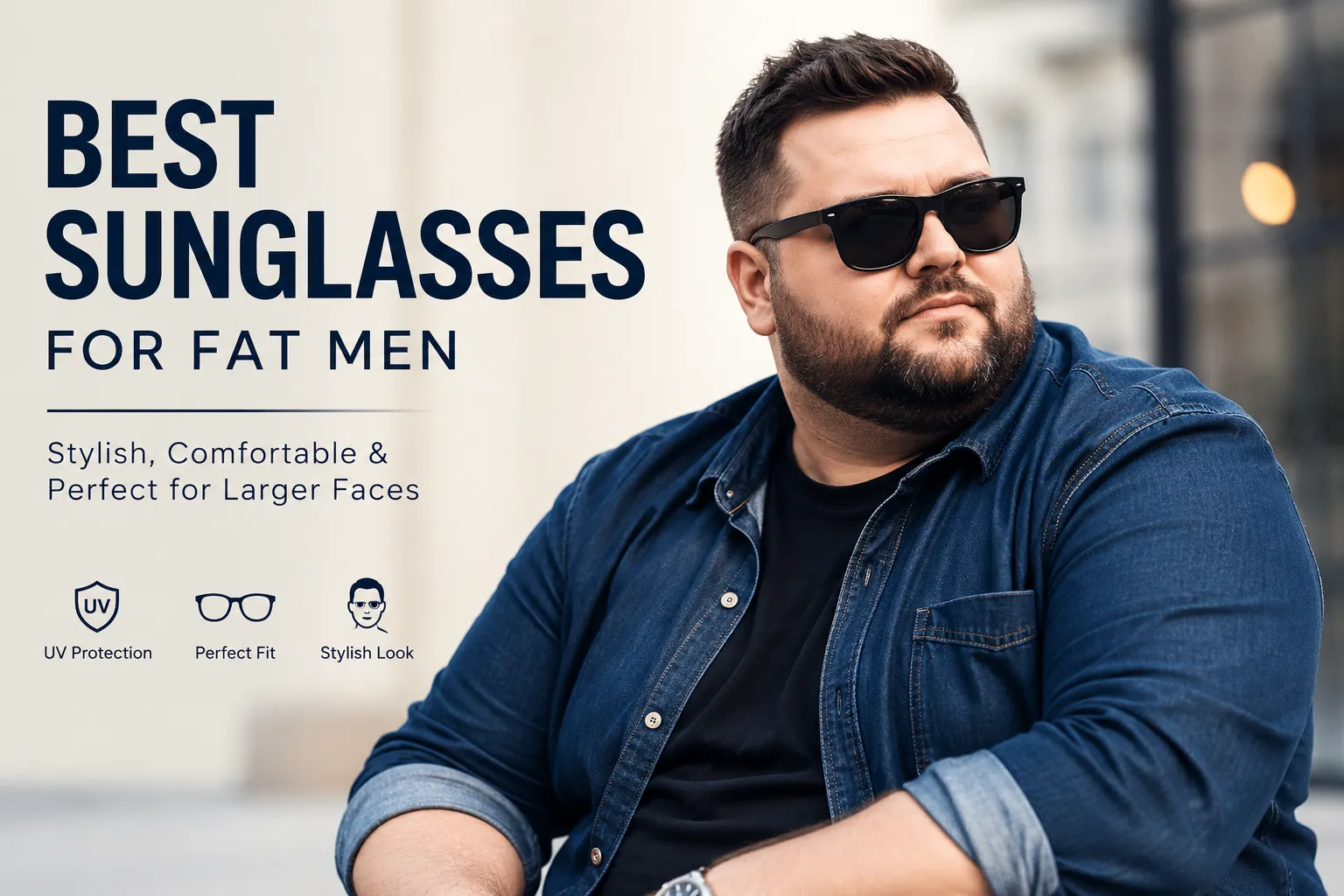 Best Sunglasses for Men Fat Face