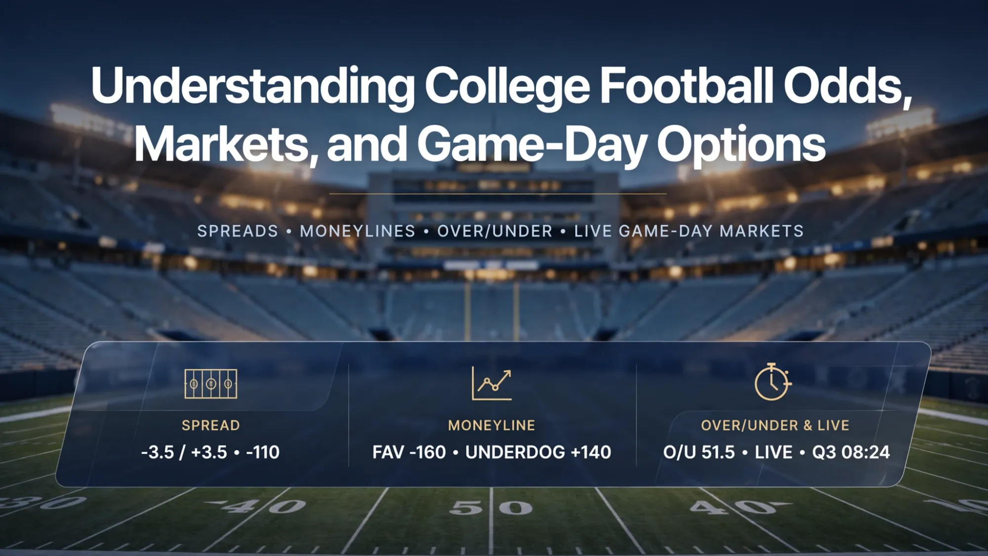 Understanding College Football Odds, Markets, and Game-Day Options