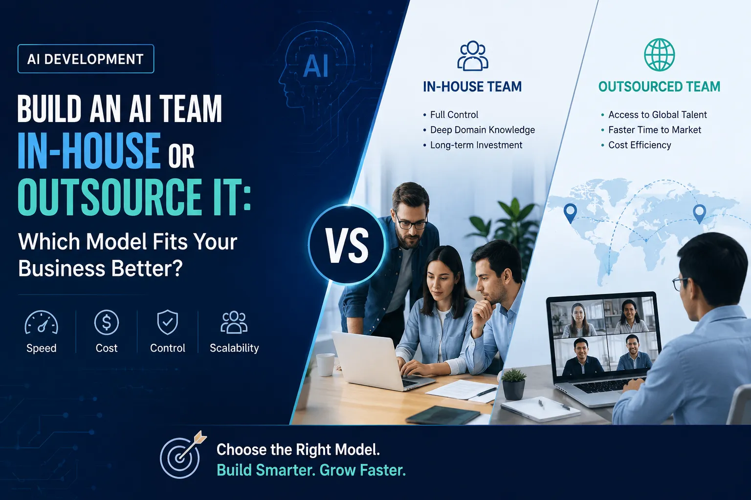 Building an AI Team In-House or Outsourcing It: Which Model Fits Your Business Better?