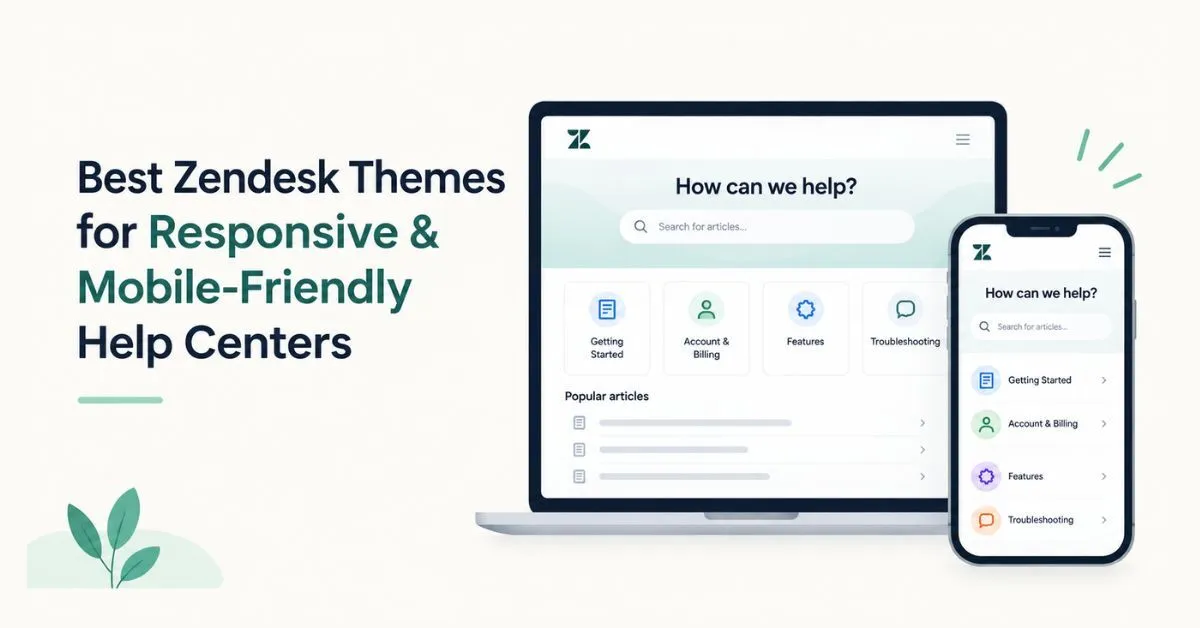 Best Zendesk Themes for Responsive and Mobile-Friendly Help Centers