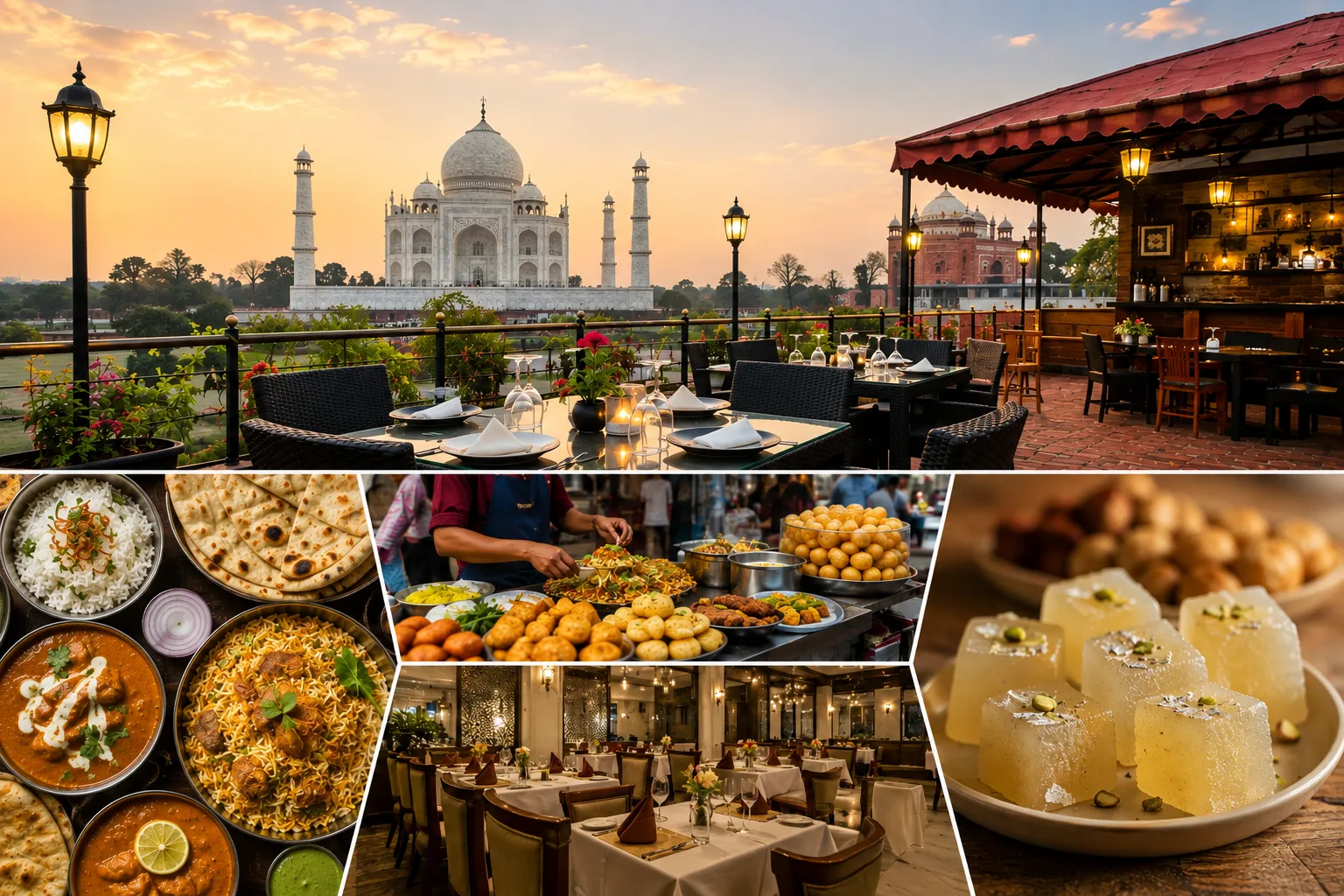 Best Restaurants Near Taj Mahal — From Street Food to Fine Dining