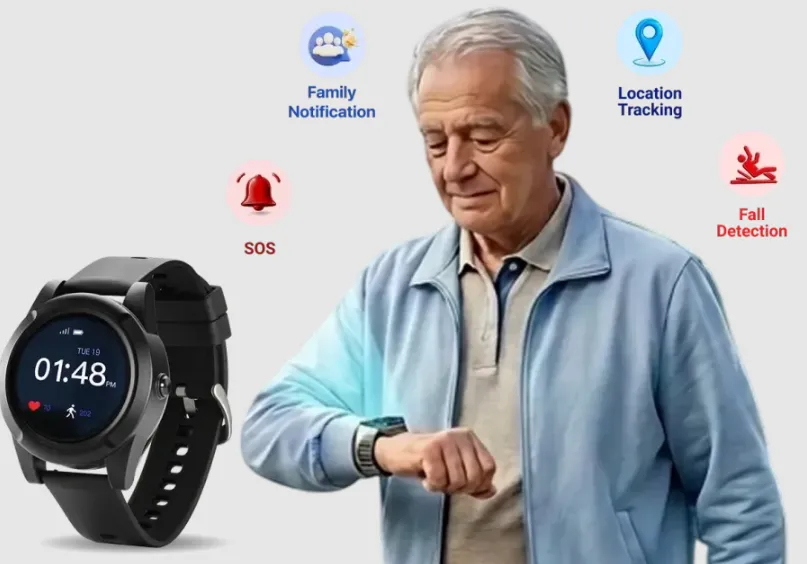 Medical Alert Watch and Fall Detection Watch for Senior Safety