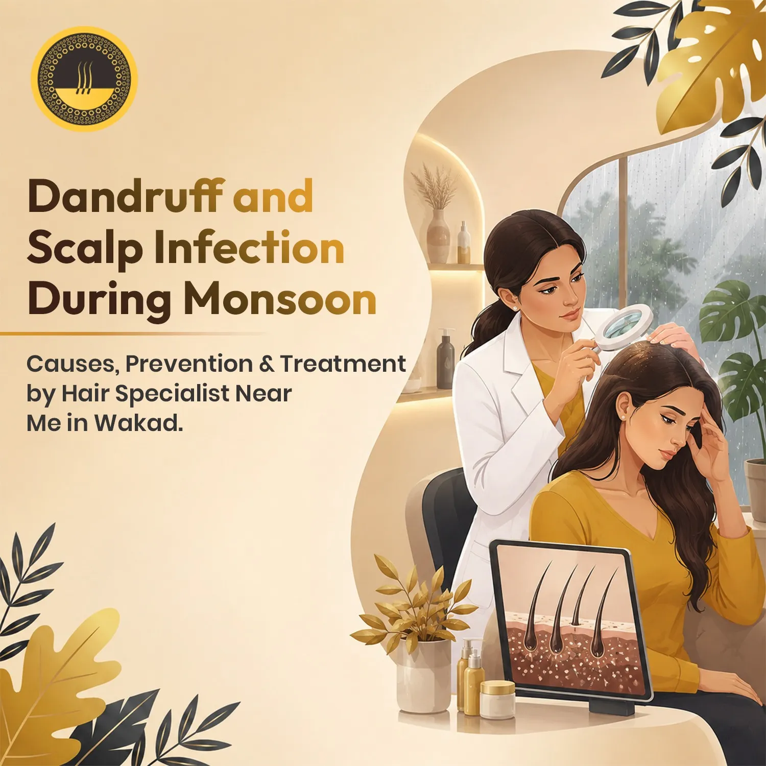 Monsoon Scalp Care in Pune: Why Dandruff and Scalp Itching Can Get Worse