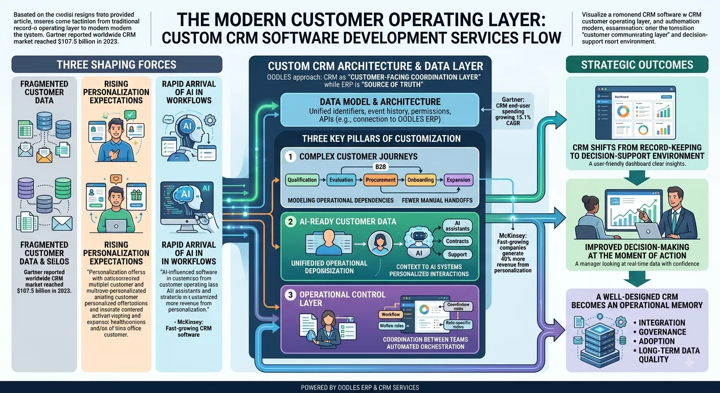 Why CRM Software Development Services Fail When the CRM Becomes Another Data Silo