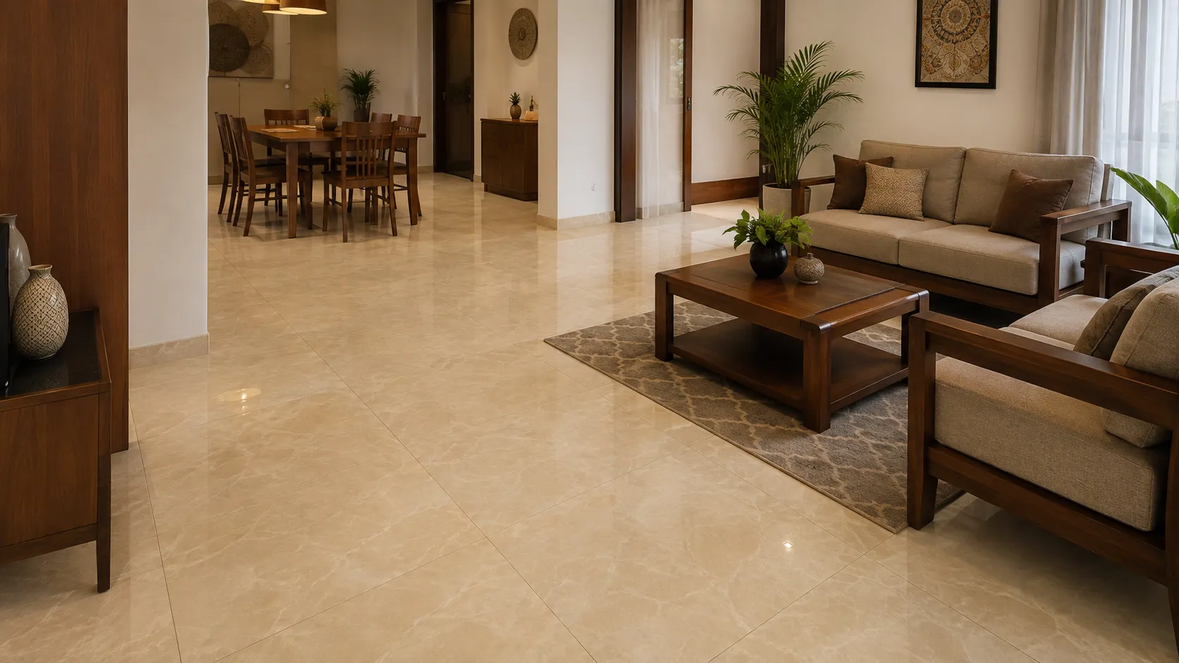 Beige Tiles: A Warm and Flexible Choice for Indian Interiors