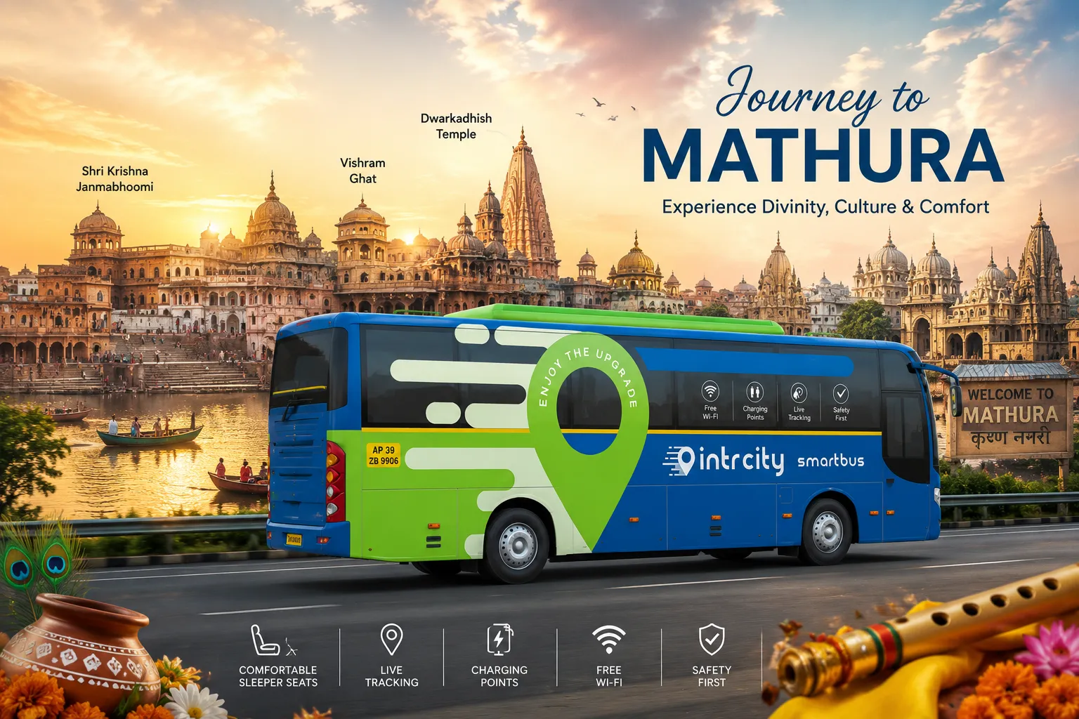 Lucknow to Mathura Bus for Pilgrims: How to Plan a Comfortable Journey