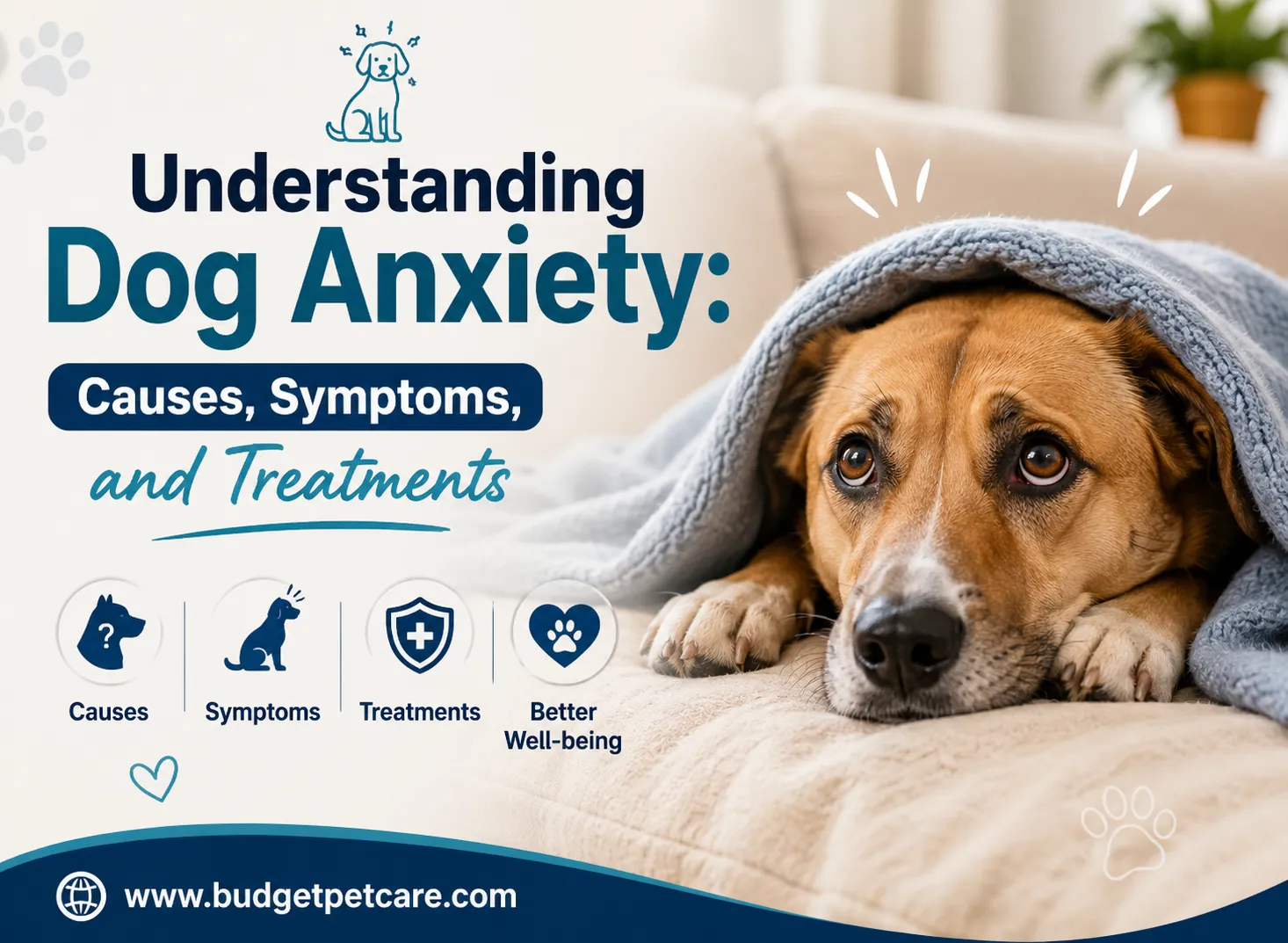 Dog Anxiety Explained: Causes, Symptoms, Treatment & Prevention