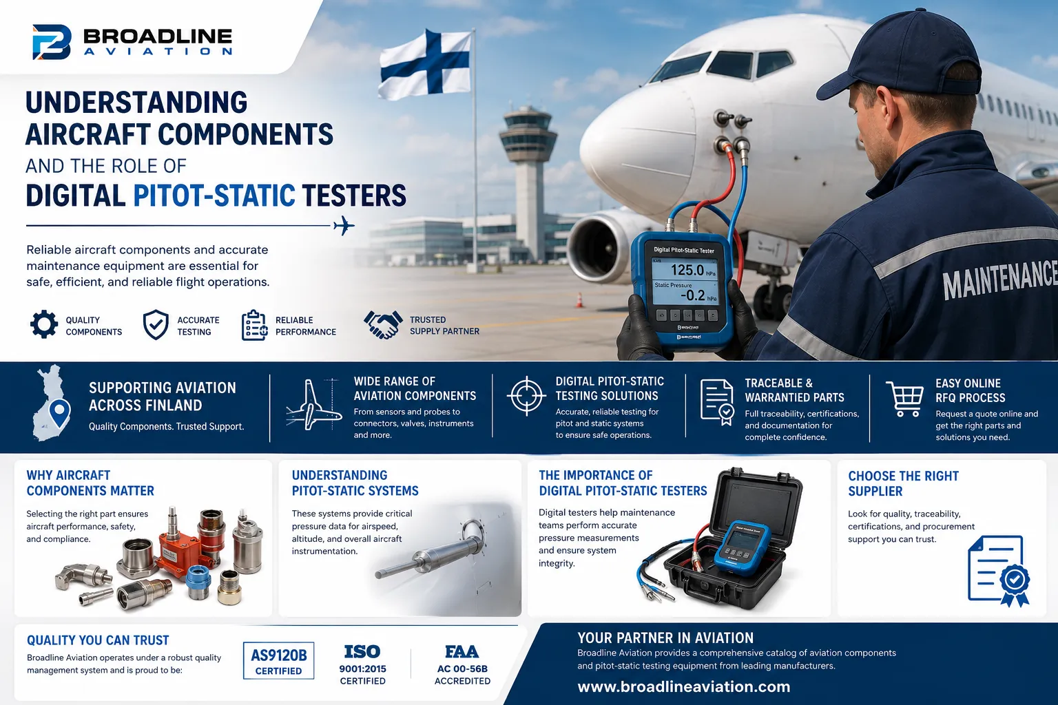 Understanding Aircraft Components and the Role of Digital Pitot-Static Testers