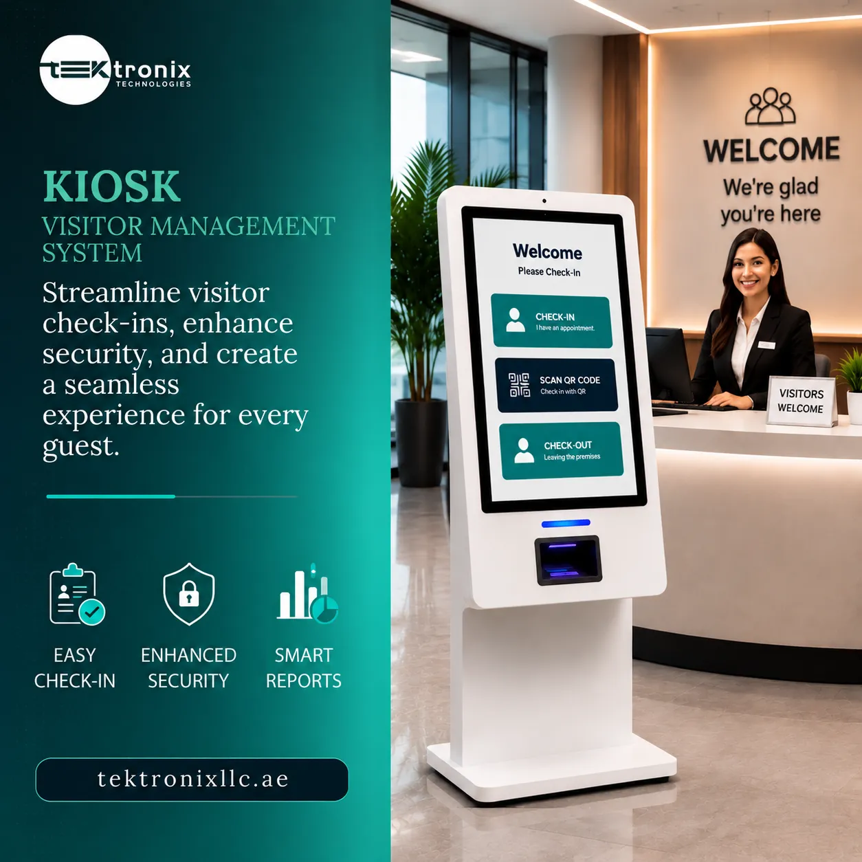 Transform Your Front Desk with a Kiosk Visitor Management System in UAE
