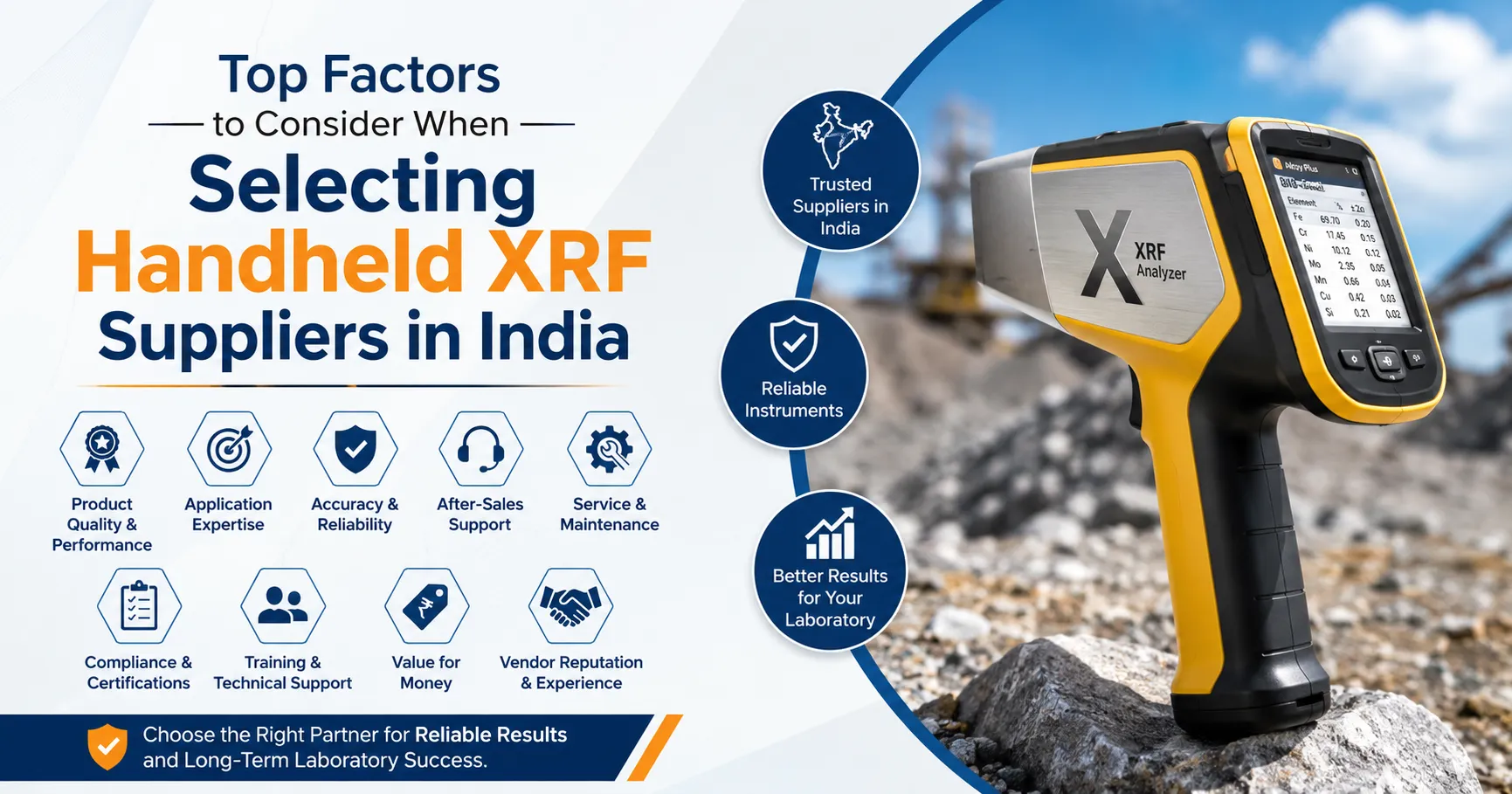 Top Factors to Consider When Selecting Handheld XRF Suppliers in India