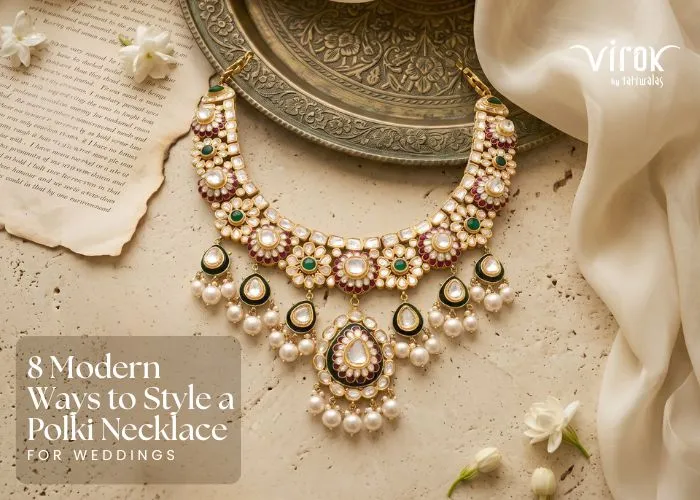 8 Modern Ways to Style a Polki Necklace for Weddings