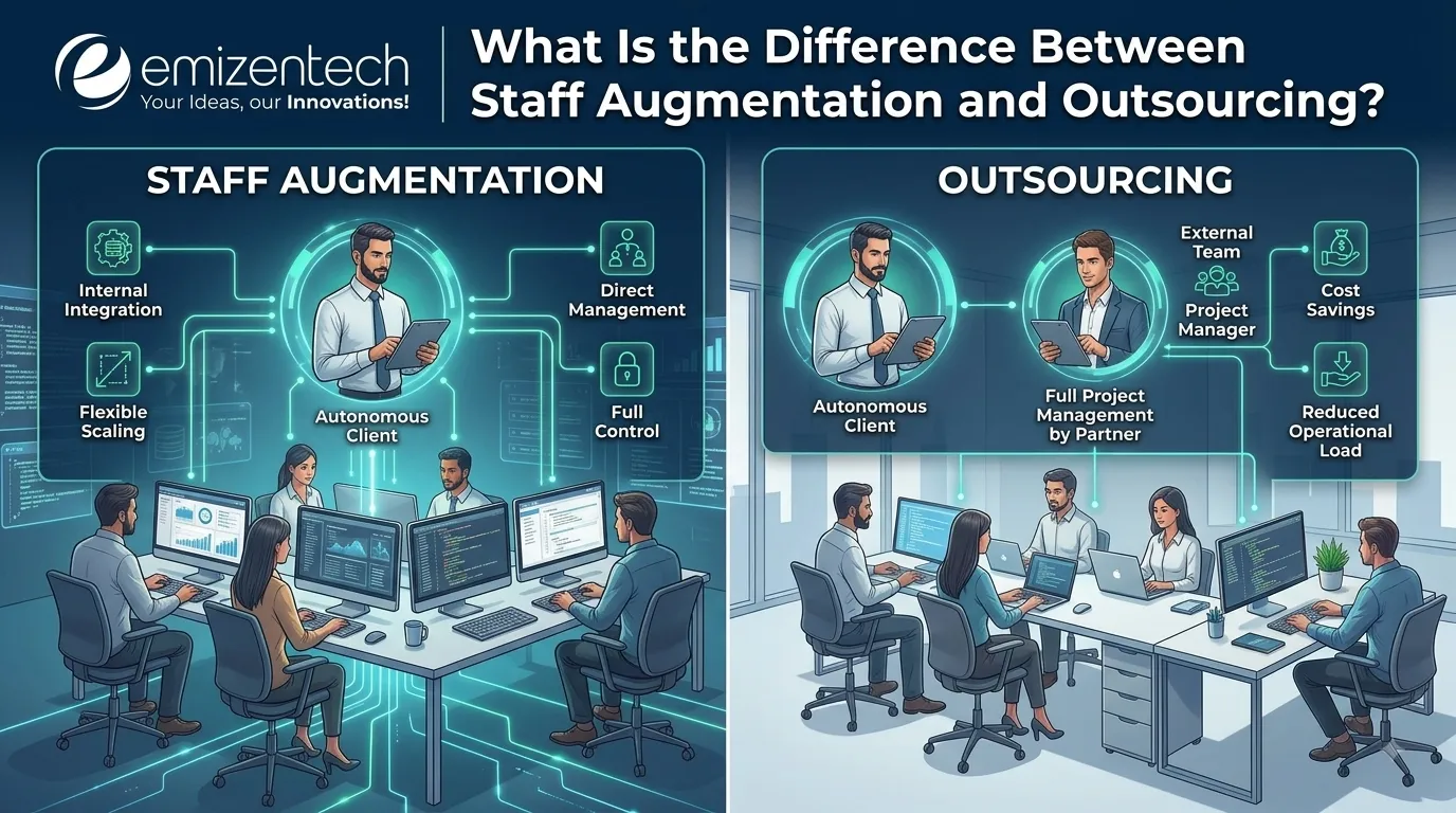 What Is the Difference Between Staff Augmentation and Outsourcing?