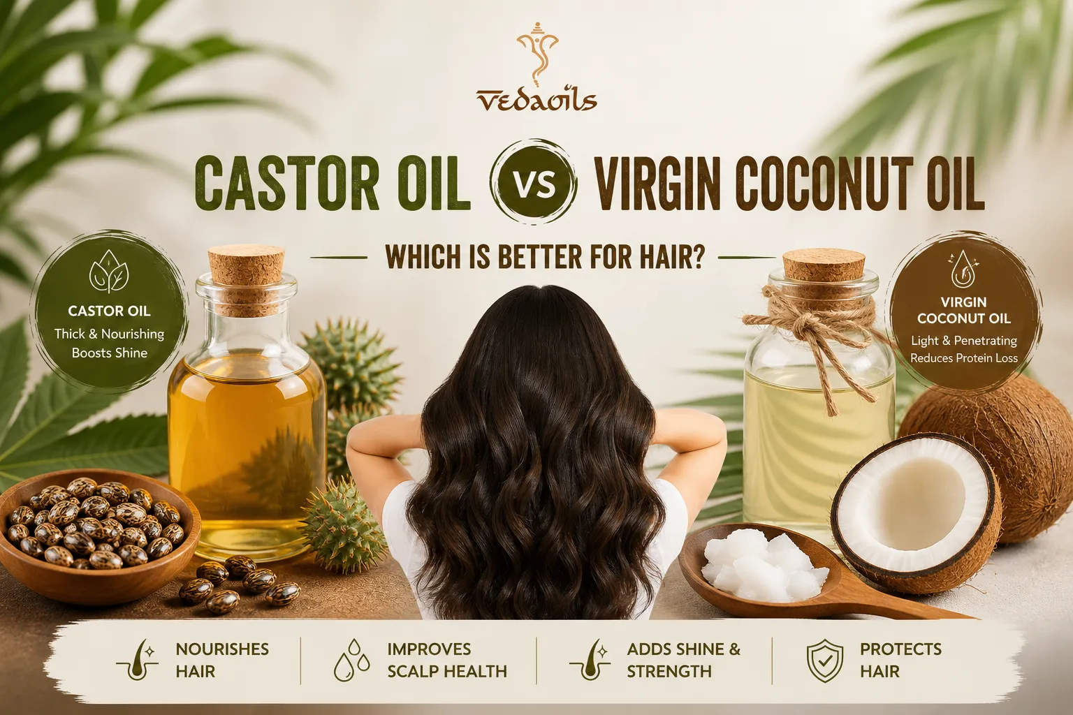 Castor Oil vs Virgin Coconut Oil: Which Is Better for Hair?