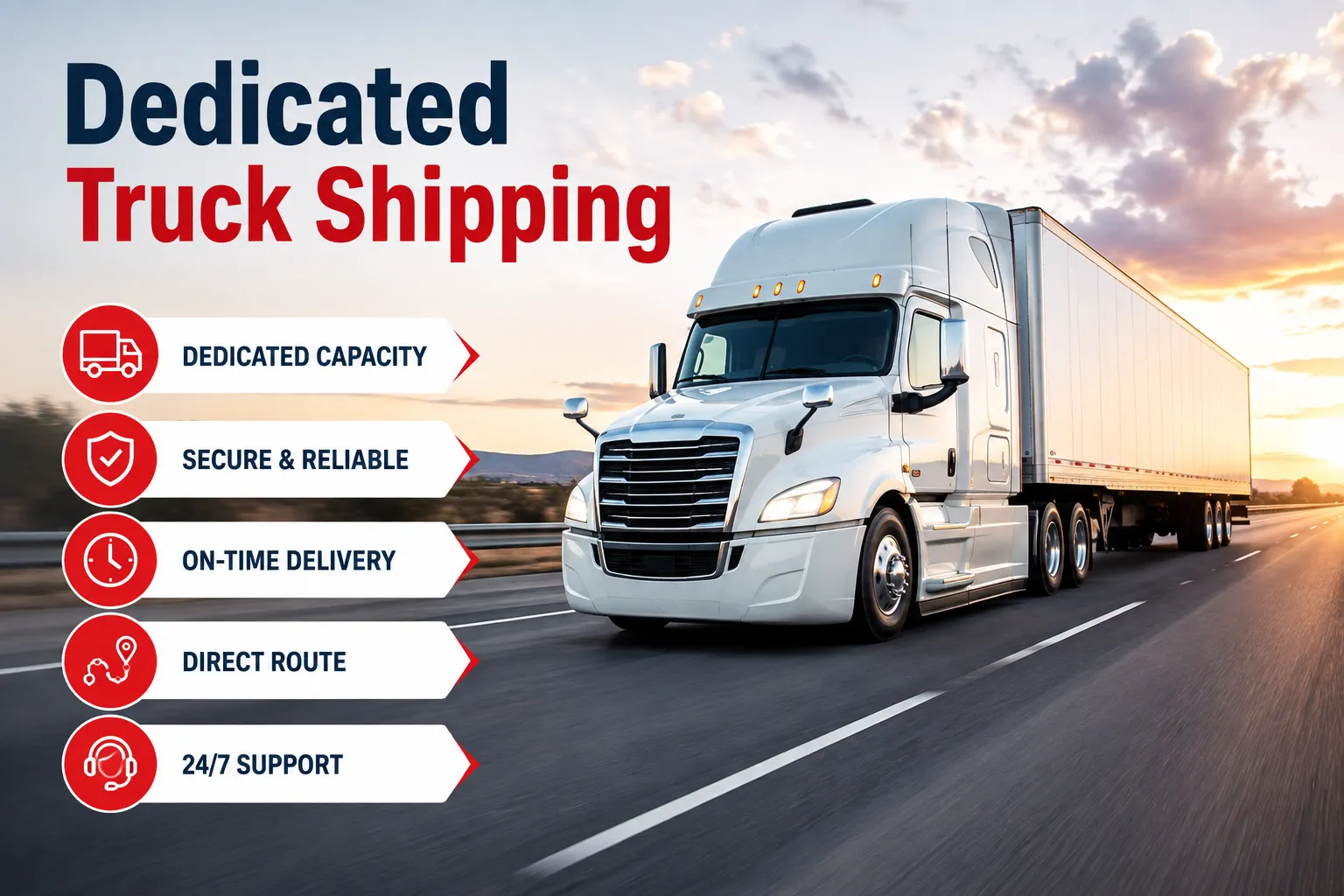 Dedicated Truck Shipping for High-Value Commercial Loads