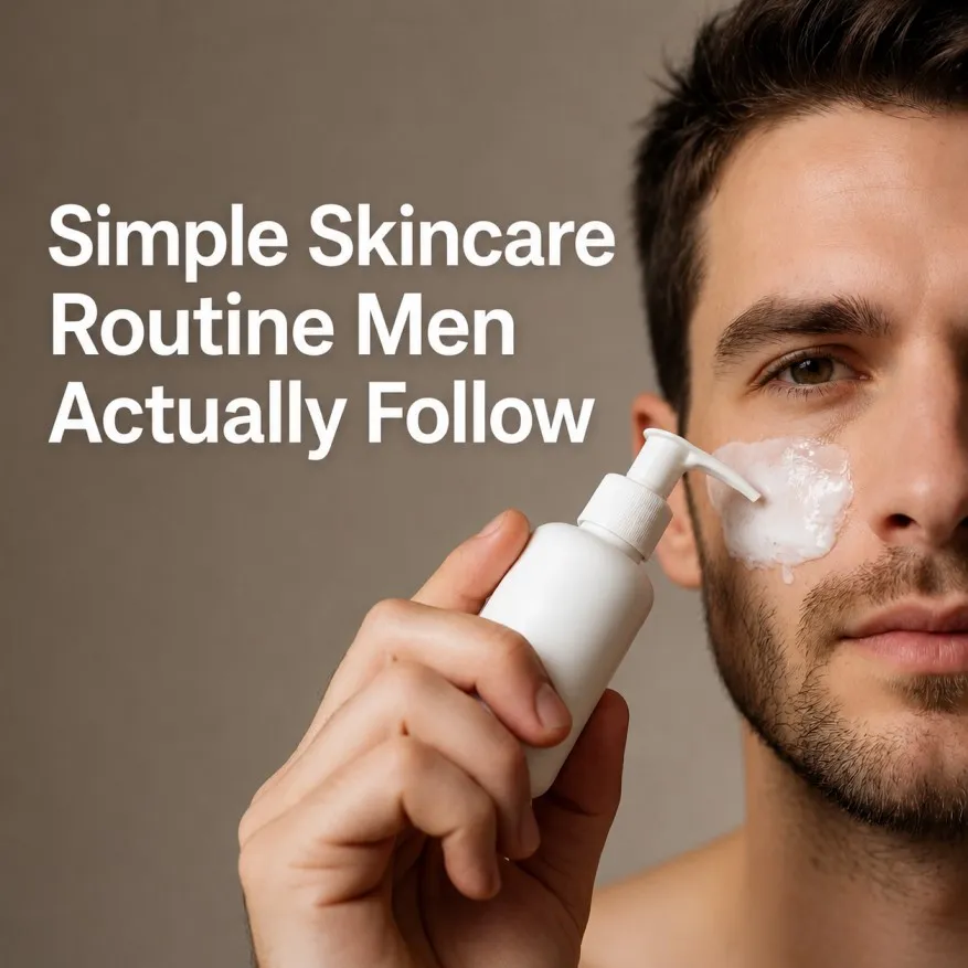 Simple Skincare Routine Men Actually Follow.