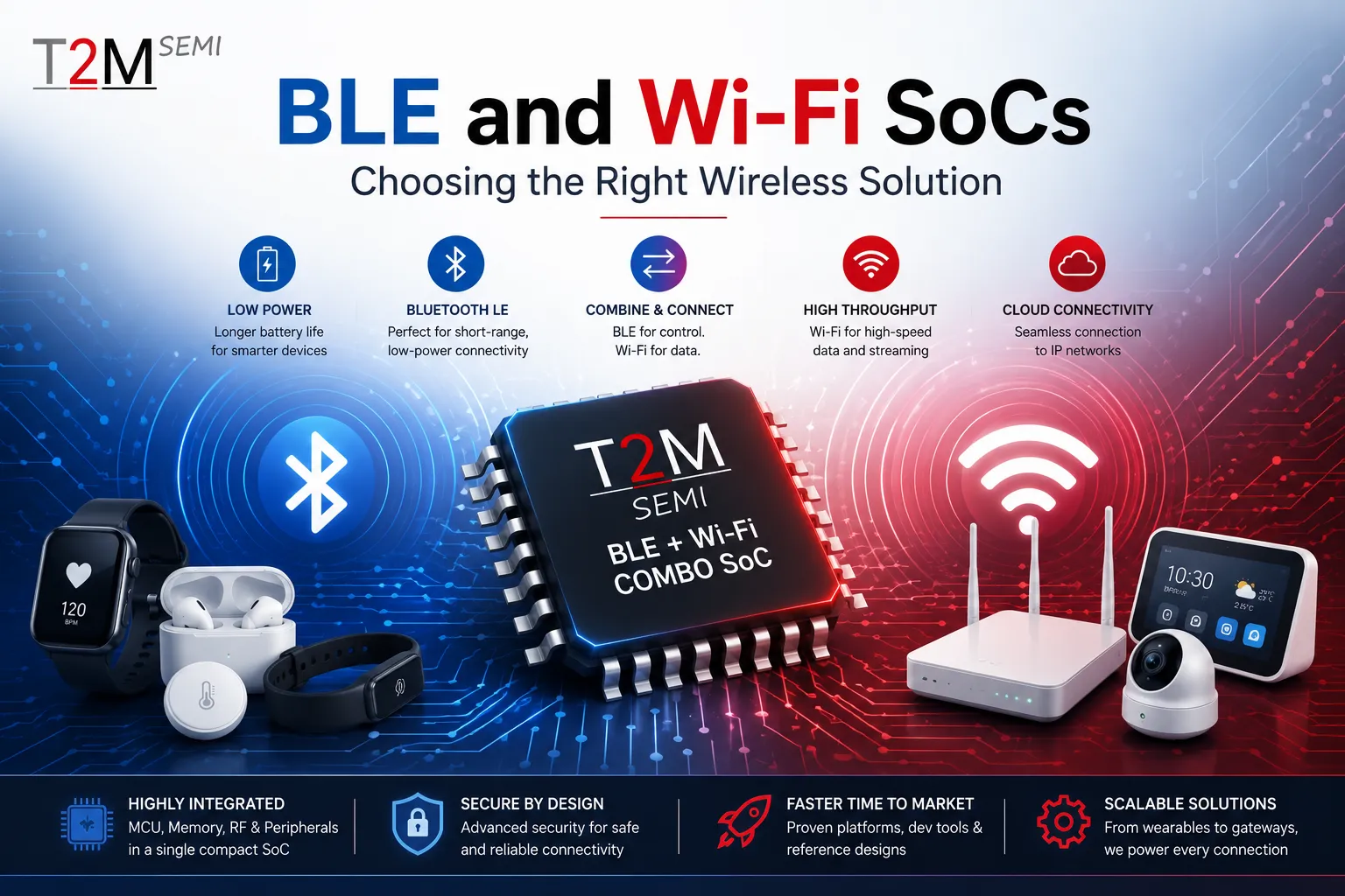 Designing Future-Ready IoT Products with Advanced BLE and Wi-Fi SoCs