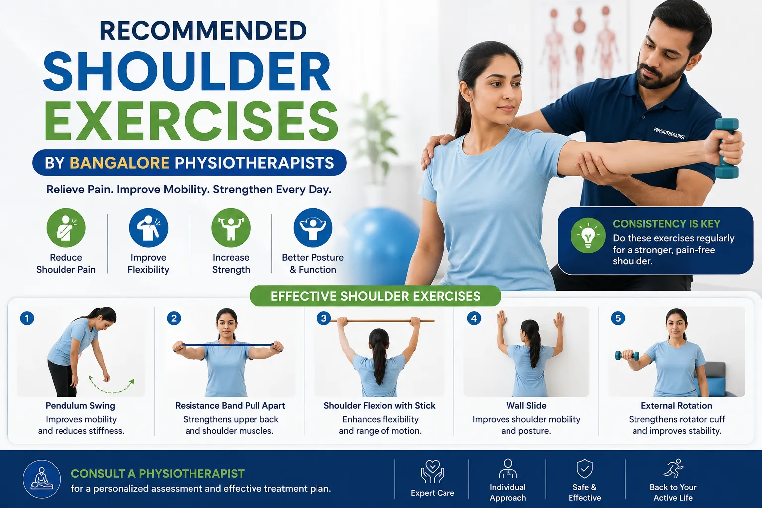 Recommended Shoulder Exercises by Bangalore Physiotherapists