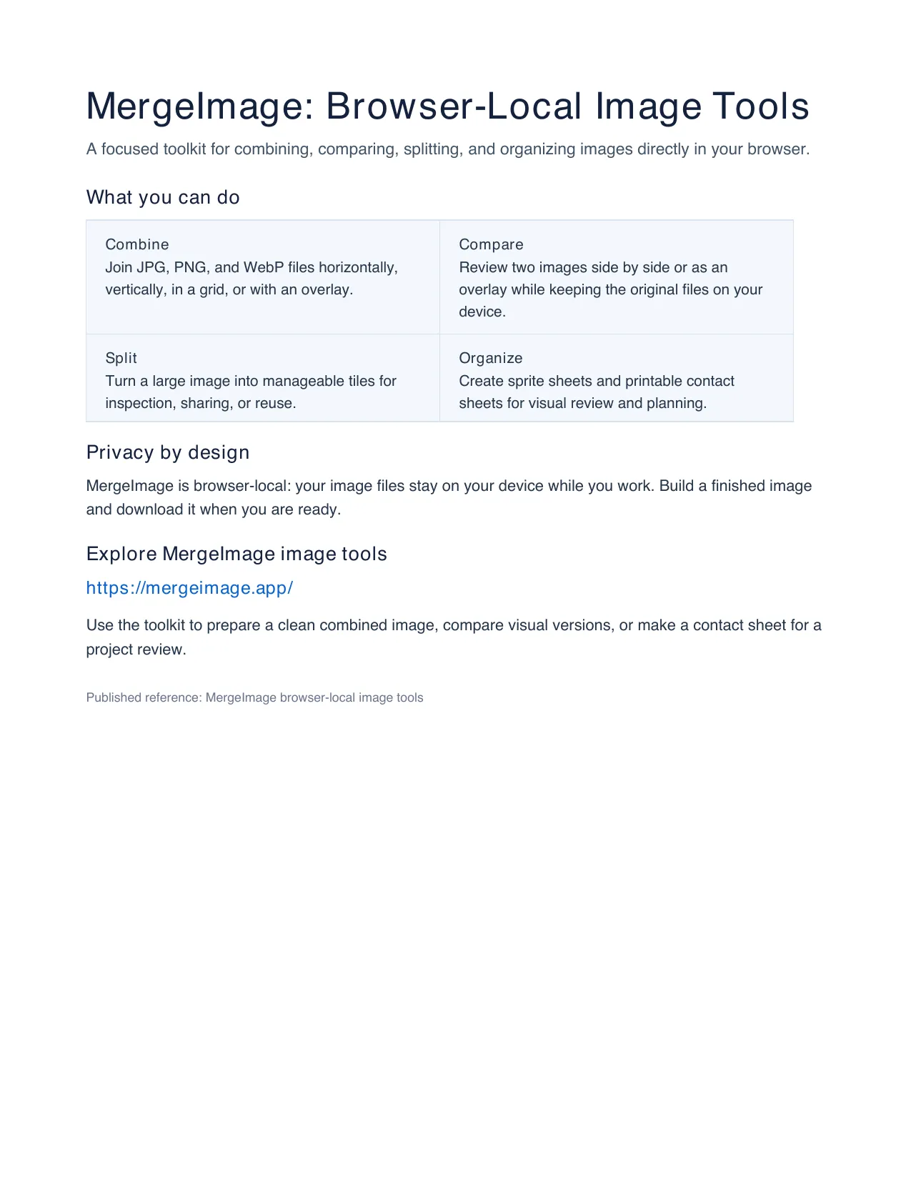 A Practical Browser-First Workflow for Combining Images Privately