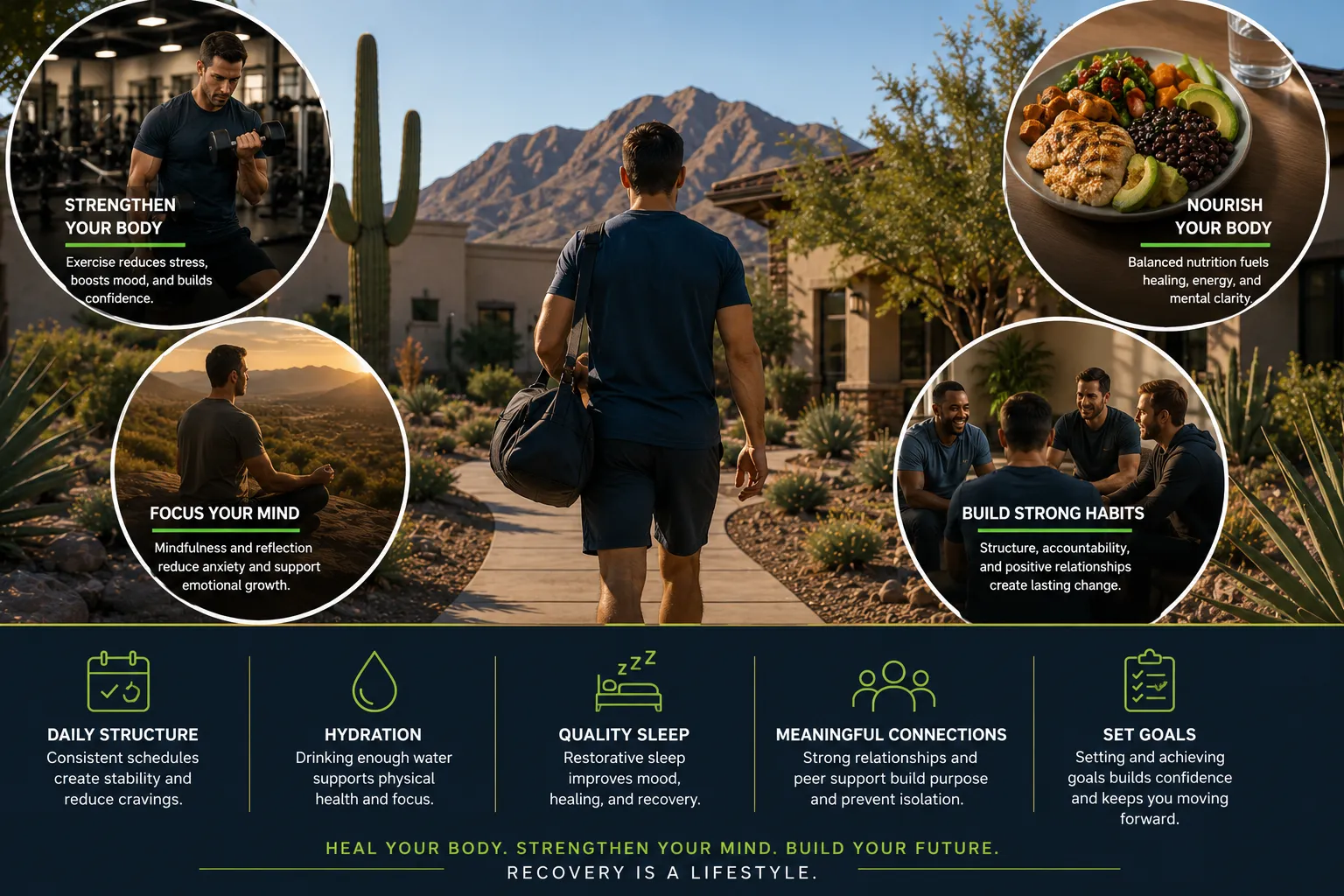 How Fitness, Nutrition, and Healthy Routines Support Addiction Recovery in Arizona