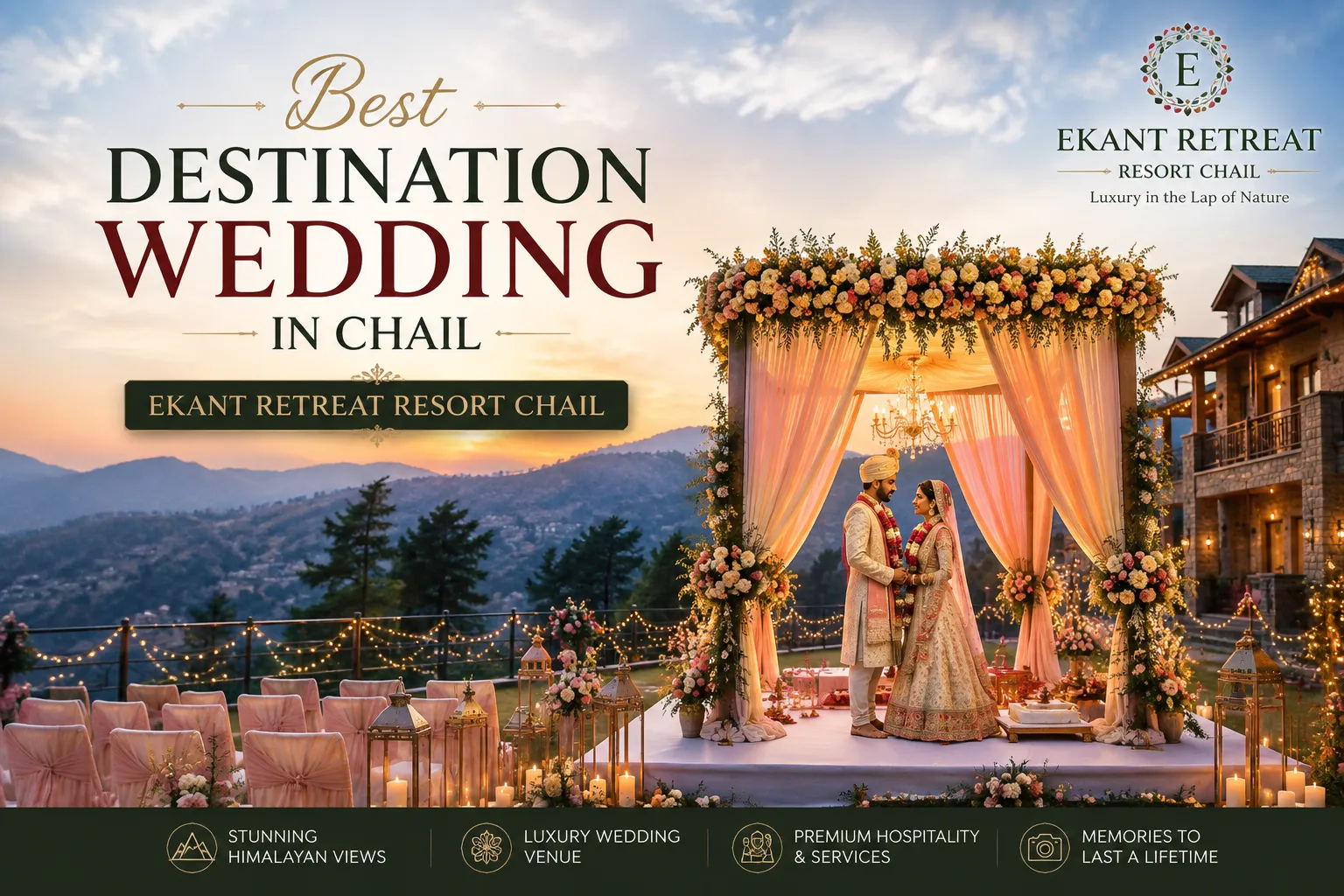 Best Destination Wedding in Chail | Ekant Retreat Resort Chail